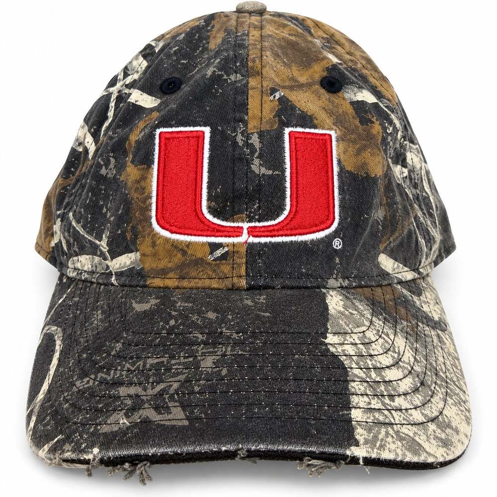 NCAA Miami Hurricanes Camo Adjustable Dad Hat